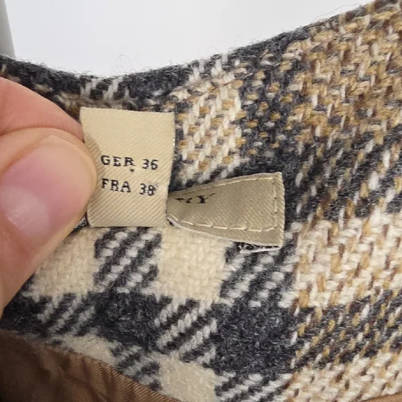 Burberry London Vintage Wool Skirt – Beige Nova Check – Made in Italy - S - Picture 8 of 13